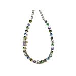Necklace By Mariana Woman Chic Purple and Peridot and Green Swarovski Crystals