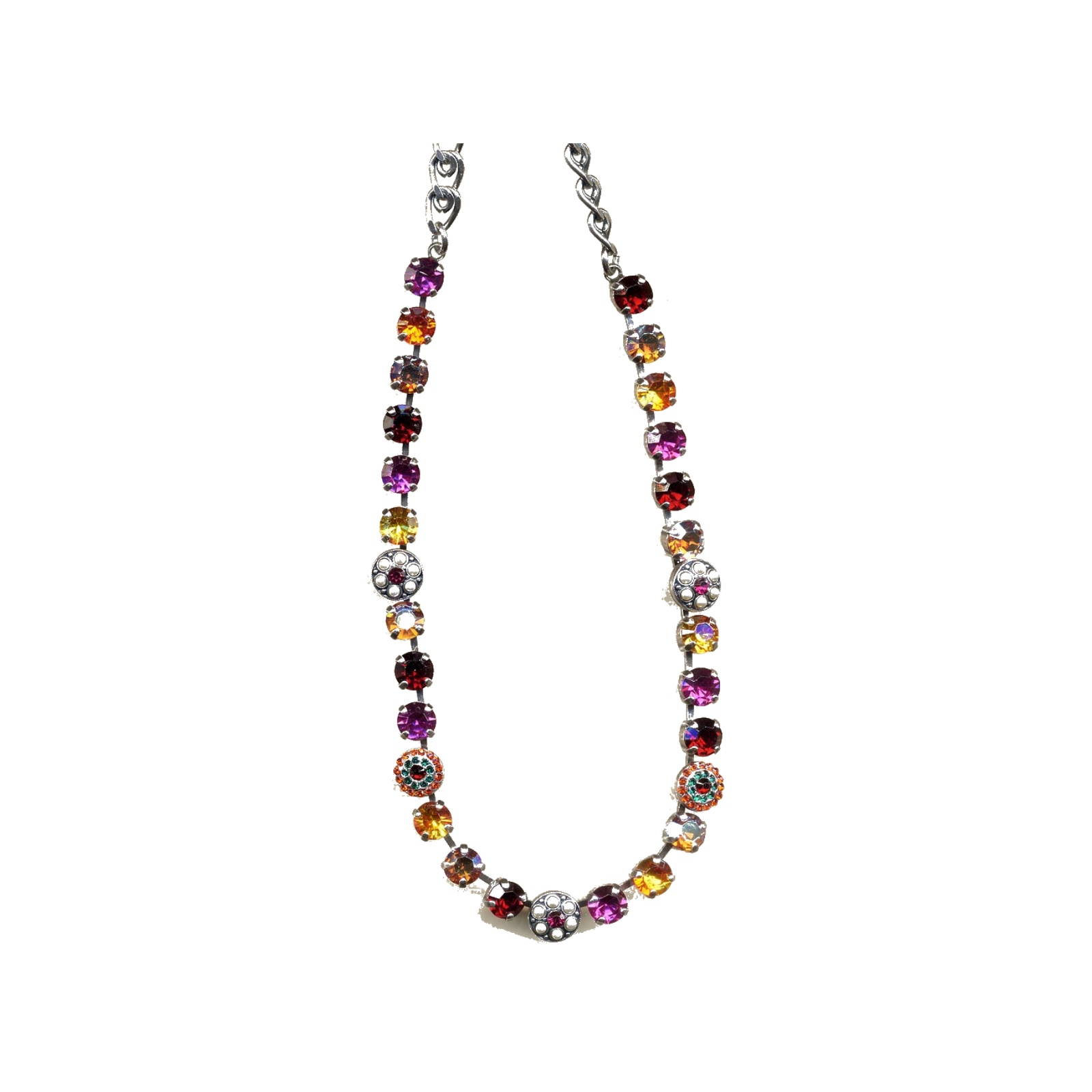 N-3044-1-279-YG Necklace By Mariana Woman Elegant Light Amethyst and Siam Swarovski Crystals - Image 1