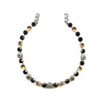 Necklace By Mariana Woman Chic Topaz and Jet Swarovski Crystals