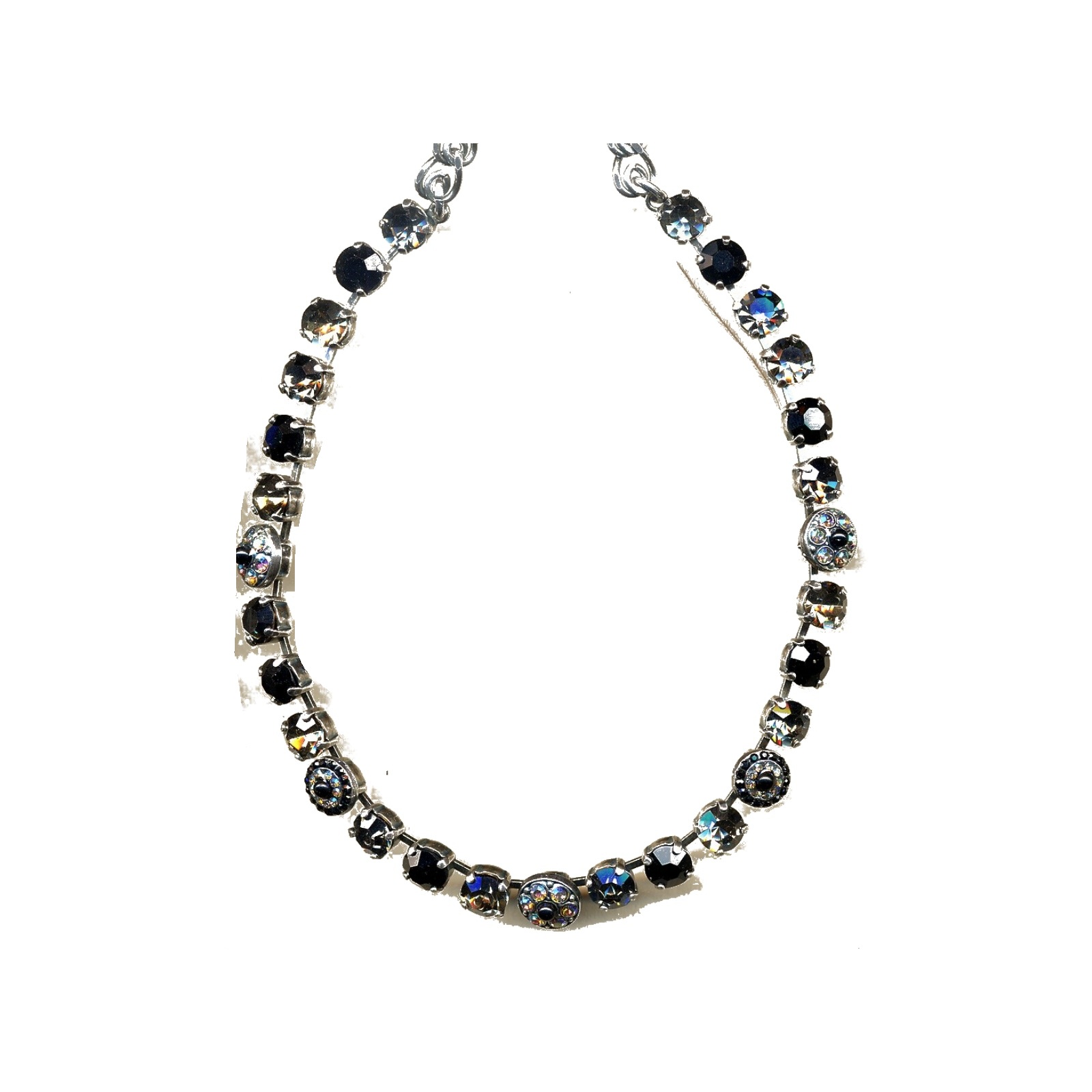 N-3044-1-280-YG Necklace By Mariana Woman Lovely Jet Swarovski Crystals - Image 1
