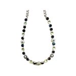 Necklace By Mariana Woman Jet Black and Crystal Light Coral Swarovski Crystals - Image 2