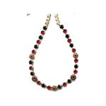 Necklace By Mariana Woman Modern Jet and Siam Swarovski Crystals - Image 2