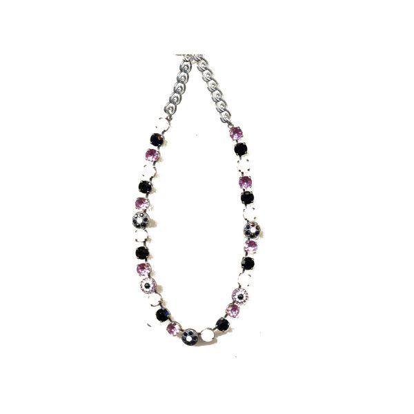 Necklace By Mariana Woman Timeless Jet Black Swarovski Crystals