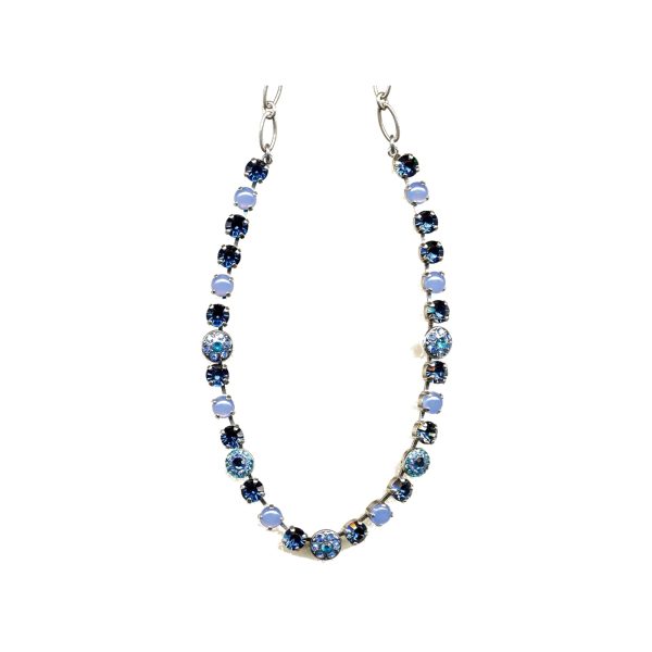 Necklace By Mariana Woman Stunning White Alabaster Swarovski Crystals