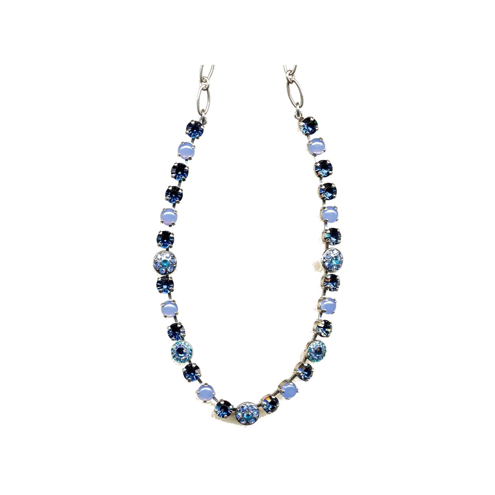 N-3044-1-281-YG Necklace By Mariana Woman Stunning White Alabaster Swarovski Crystals - Image 1