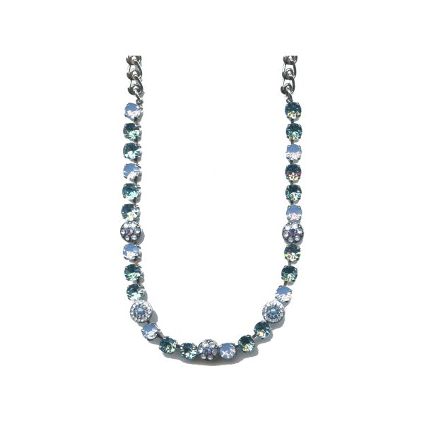 Necklace By Mariana Woman Chic Aquamarine and Blue Opal Swarovski Crystals