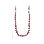 Necklace By Mariana Woman Exquisite Indian pink Swarovski Crystals