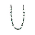 Necklace By Mariana Woman Chic Clear and Opal and Emerald Swarovski Crystals