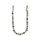 Necklace By Mariana Woman Amethyst and Yellow and Tanzanite Swarovski Crystals