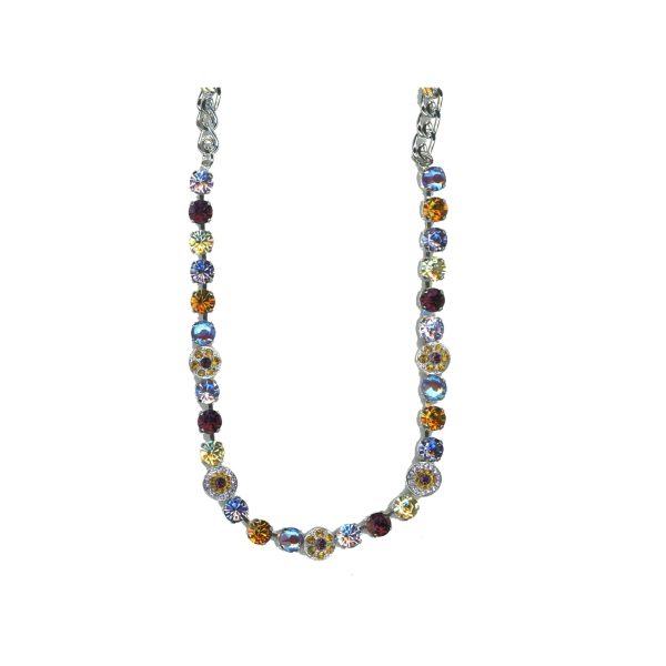 Necklace By Mariana Woman Amethyst and Yellow and Tanzanite Swarovski Crystals