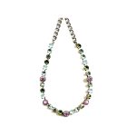 Necklace By Mariana Woman Stunning Pink and Period Green Swarovski Crystals