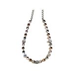Necklace By Mariana Woman Black Diamond and Golden Shadow and Swarovski Crystals