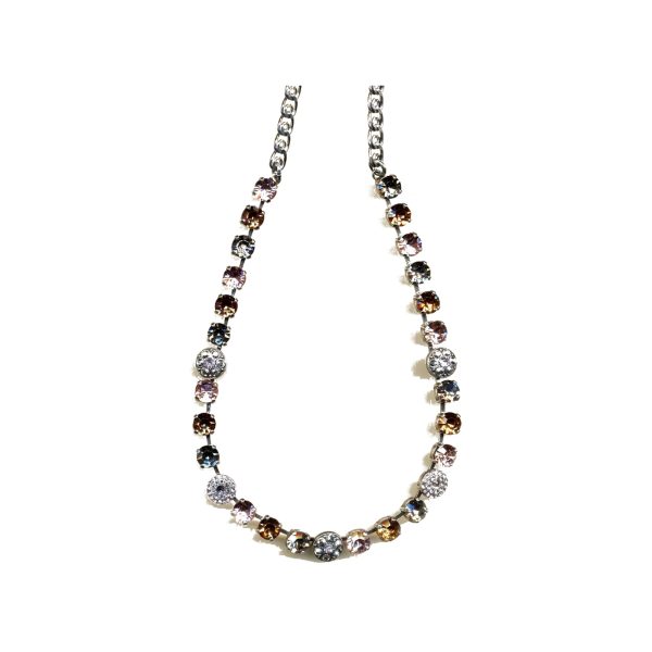 Necklace By Mariana Woman Black Diamond and Golden Shadow and Swarovski Crystals