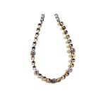 Necklace By Mariana Woman Chic Pink Champagne and Honey Amber Swarovski Crystals - Image 2