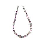 Necklace By Mariana Woman Stylish Pastels and Pink Swarovski Crystals - Image 2
