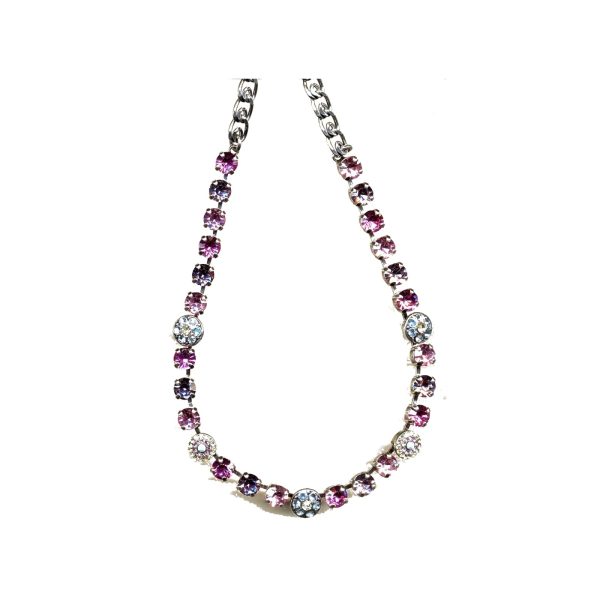 Necklace By Mariana Woman Stylish Pastels and Pink Swarovski Crystals