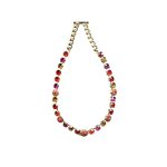 Necklace By Mariana Woman Beautiful Topaz and Hyacinth Swarovski Crystals