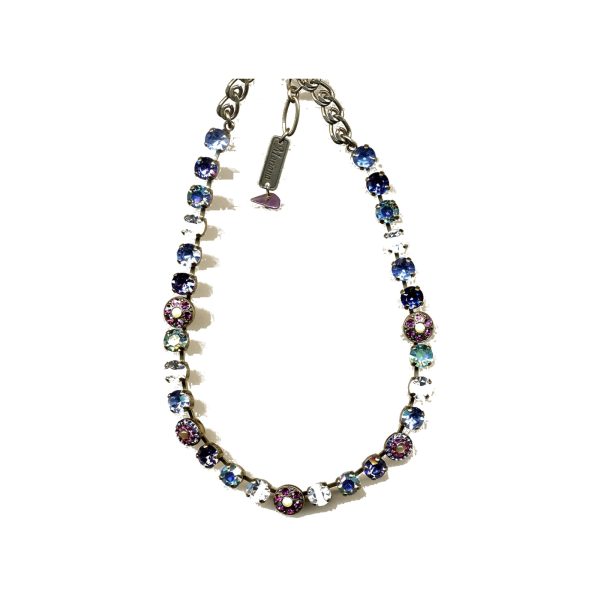 Necklace By Mariana Woman Feminine Citrine and Fuchsia Swarovski Crystals