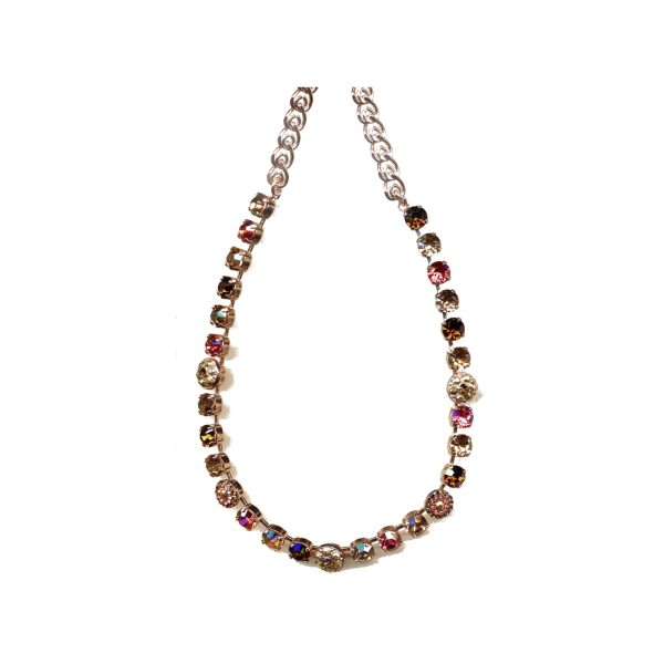 Necklace By Mariana Woman Feminine Royal Blue and Teal Swarovski Crystals
