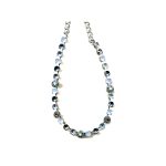Necklace By Mariana Woman Delicate Blue Opal and Aqua and AB Swarovski Crystals