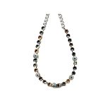 Necklace By Mariana Woman and Topaz shades and Silver Night Swarovski Crystals