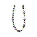 Necklace By Mariana Woman Contemporary Dk.Multi Swarovski Crystals