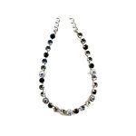 Necklace By Mariana Woman Classic Jet and Clear Swarovski Crystals