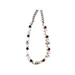 Necklace By Mariana Woman Romantic Opal and Clear and Siam Swarovski Crystals - Image 2