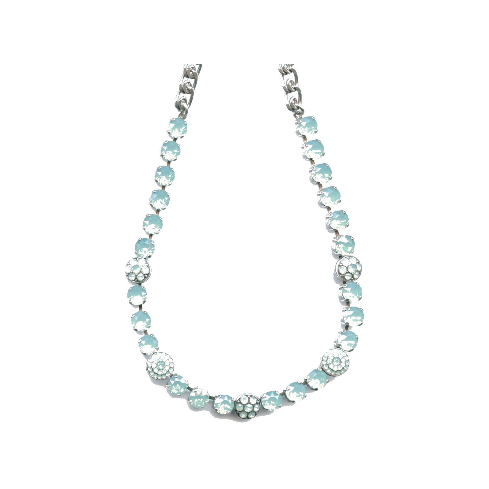 N-3044-1-390390-SP Necklace By Mariana Woman Stunning Pacific Opal Swarovski Crystals - Image 1