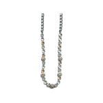 Necklace By Mariana Woman Feminine Pearl and Champagne Swarovski Crystals