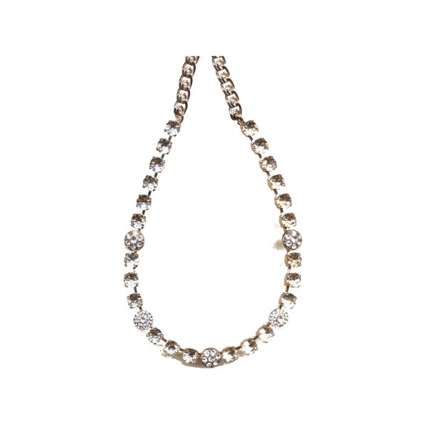 Necklace By Mariana Woman Charming Silk(Gold Quartz) Swarovski Crystals