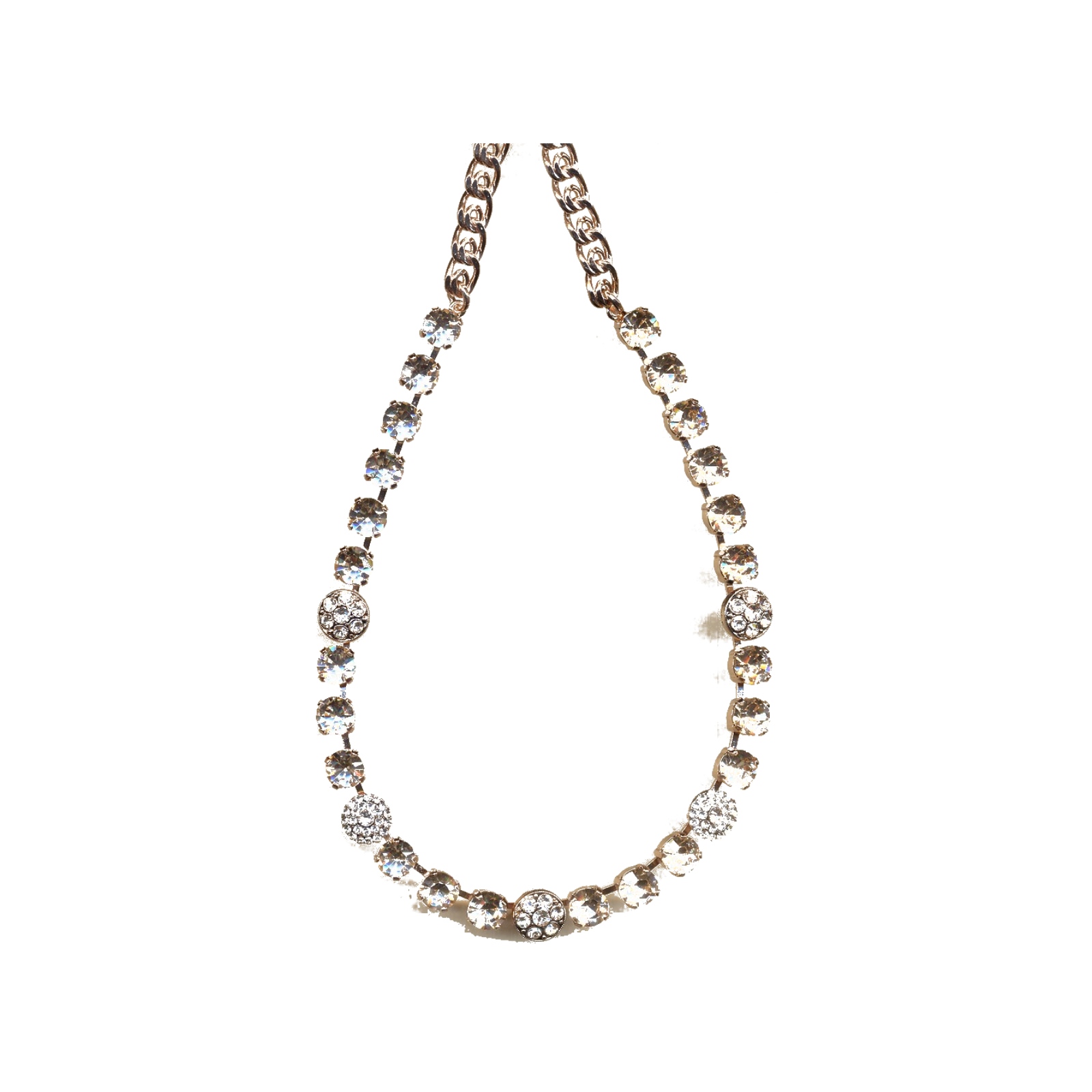 N-3044-1-391391-YG Necklace By Mariana Woman Charming Silk(Gold Quartz) Swarovski Crystals - Image 1