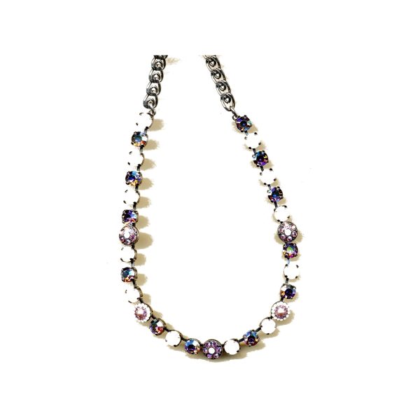 Necklace By Mariana Woman Romantic Rose Opal Swarovski Crystals