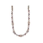 Necklace By Mariana Woman Classic Rose Opal and Lt.Rose Swarovski Crystals