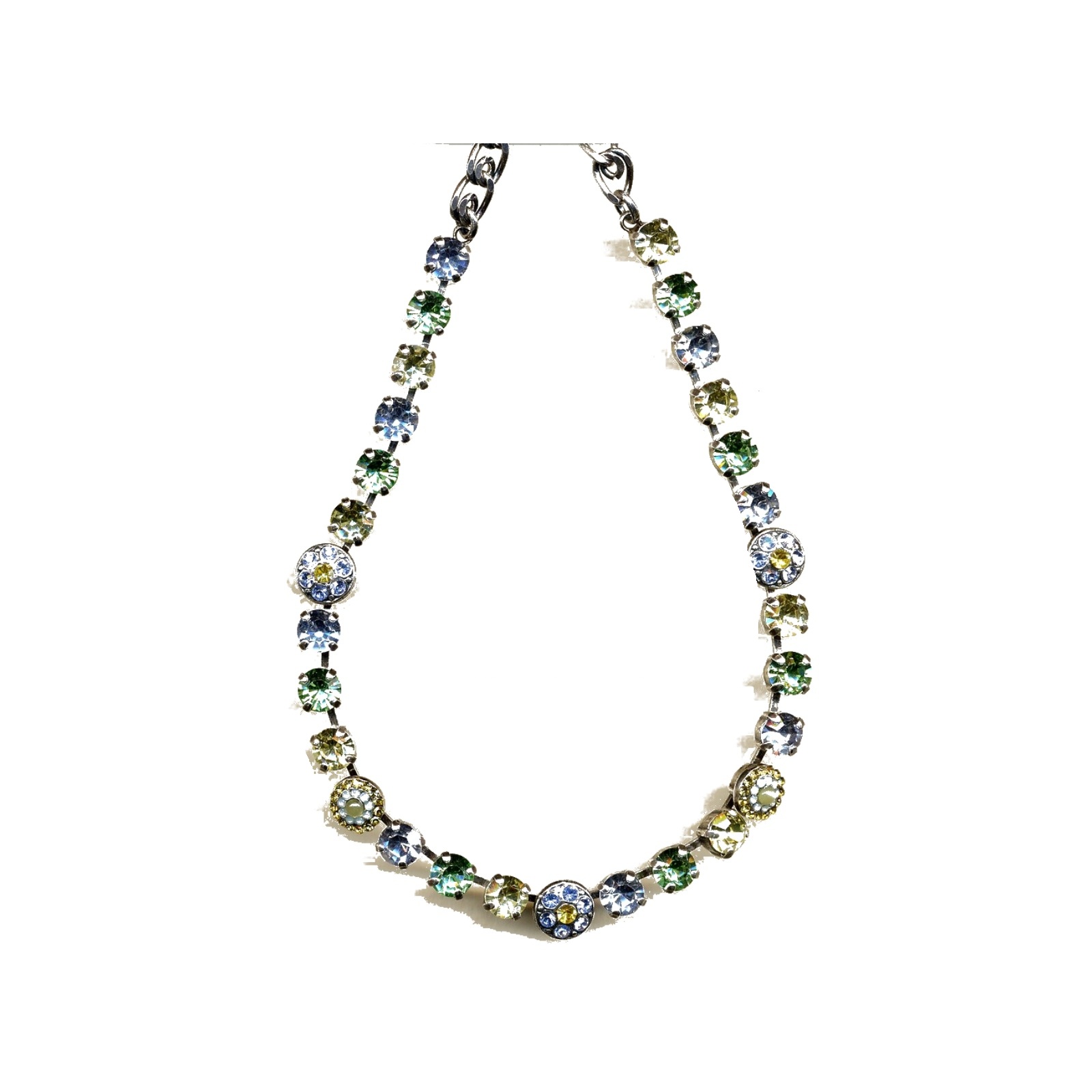 N-3044-1-400-YG Necklace By Mariana Woman Feminine Red Opack Swarovski Crystals - Image 1