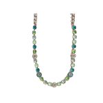 Necklace By Mariana Woman Chic Chrysolite Opal and Erinite Swarovski Crystals