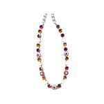 Necklace By Mariana Woman Sparkling Clear and Pearl and Ruby Swarovski Crystals - Image 2