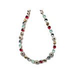Necklace By Mariana Woman Timeless Topaz and Red Swarovski Crystals - Image 2
