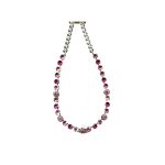 Necklace By Mariana Woman White opal and Crystal Aurora Swarovski Crystals