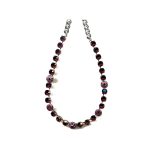 Necklace By Mariana Woman Timeless Burgundy Swarovski Crystals