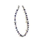 Necklace By Mariana Woman Chic and Pacific Opal and Tanzanite Swarovski Crystals - Image 2