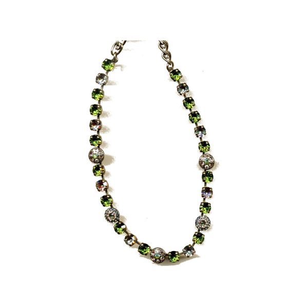Necklace By Mariana Woman Exquisite Khaki Swarovski Crystals