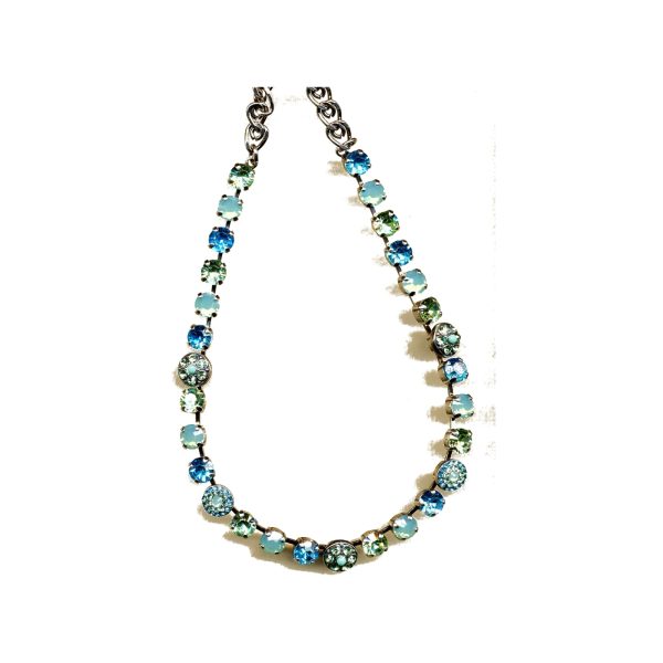 Necklace By Mariana Woman Chic Peridot and Vitrail Medium Swarovski Crystals