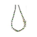 Necklace By Mariana Woman Chic Light Amethyst and Rose Delite Swarovski Crystals