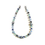 Necklace By Mariana Woman Chic Light Blue and Pacific Opaque Swarovski Crystals - Image 2