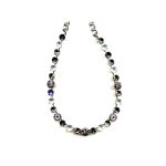 Necklace By Mariana Woman Chic Fuchsia and Jet Hematite Swarovski Crystals - Image 2