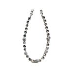 Necklace By Mariana Woman Hematite and Clear and Black Swarovski Crystals