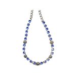 Necklace By Mariana Woman Crystals : Sapphire and Smoked Swarovski Crystals - Image 2