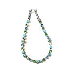 Necklace By Mariana Woman Chic Turquoise and Vitrail Medium Swarovski Crystals