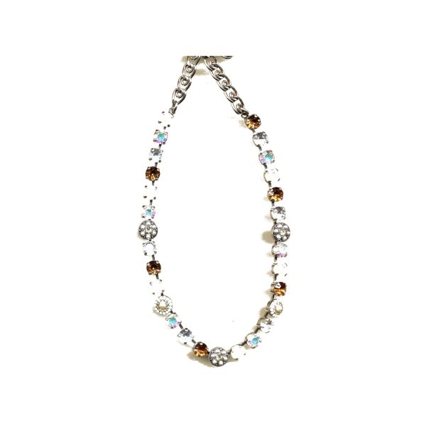Necklace By Mariana Woman Captivating White Opal and AB Swarovski Crystals